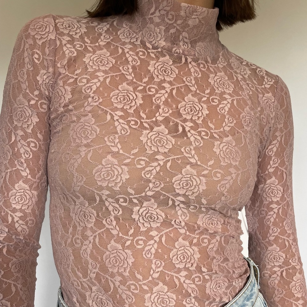 Urban Outfitters Lace Turtleneck